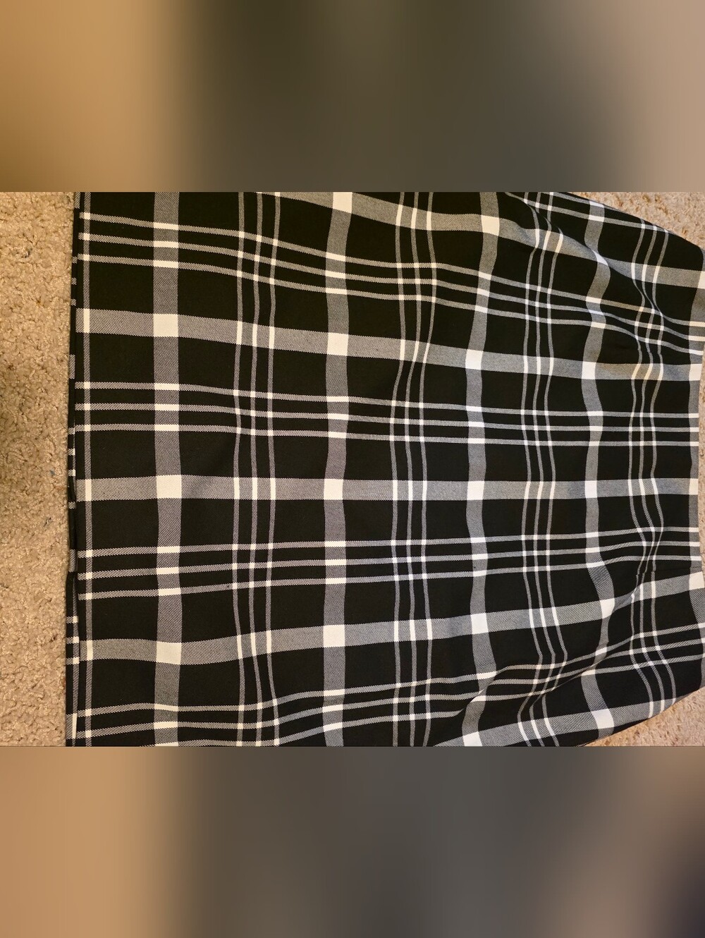 4/$67 Deal! Ricki's Black & White Plaid Midi Skirt